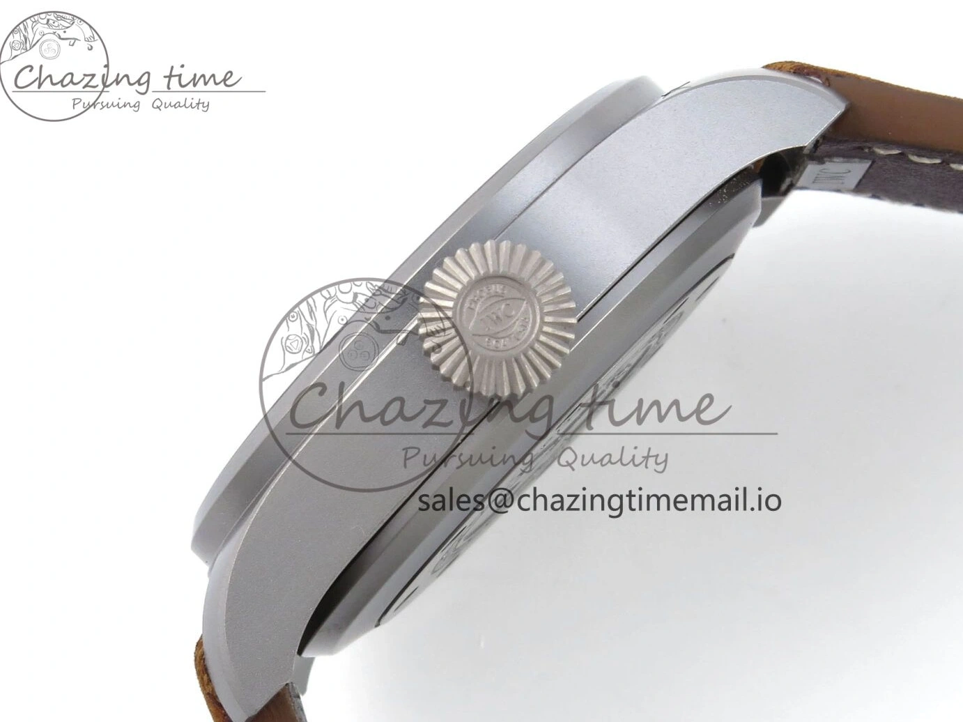 MIROTIME 0504 Big Pilot IW329701 M+F 1:1 Best Edition Black Dial on Brown Leather Strap MY RelaxedFit 7005
